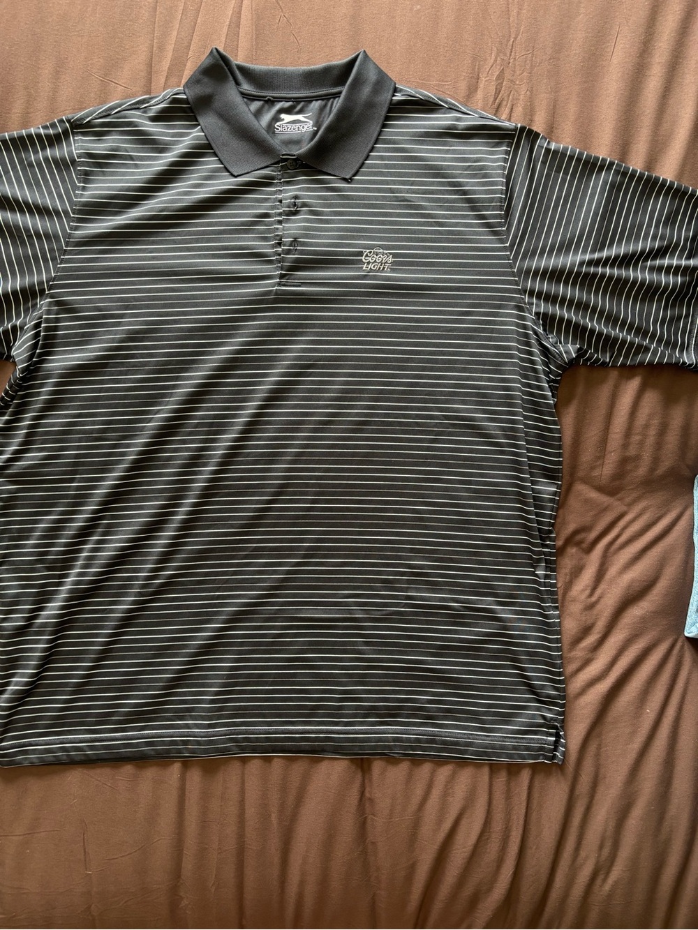 Slazenger Coors Light striped Polo